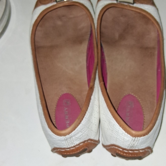 Sperry Women's White and Brown Flats - Picture 4 of 5